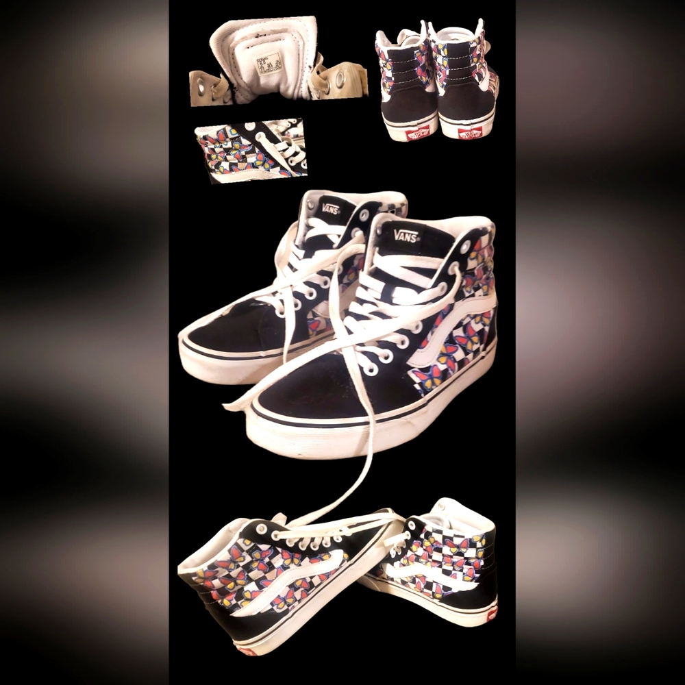 Vans Womens Filmore Hi Butterfly Checkerboard perfect for sneaker balls!!